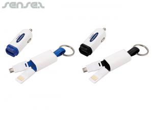 Werbeartikel Victor Car Charger Schl&uuml;sselanh&auml;nger