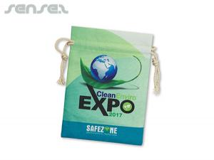 Werbeartikel Geschenkbeutel aus Baumwolle mit Kordelzug (Med)