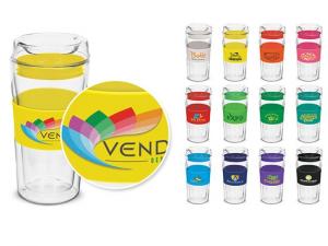 Promotional Eco doppelwandige Glasbecher 350ml
