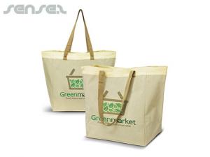 Promotional Extra gro&szlig;e Leinentaschen mit Zwickel