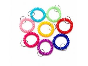 Promotional Spring Coil Wrist Band Schl&uuml;sselanh&auml;nger