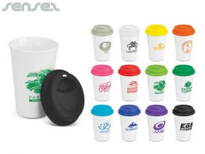 Promotional Doppelwandige Keramikkaffeetassen (300ml)