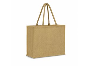 Promotional Zoe Eco Jute laminierte Tragetaschen (Med)