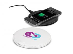 Wireless-Ladeger&auml;te Aus Kunstleder - Rund