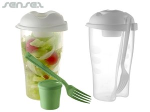 Promotional Lunch Salad Shaker Cups mit Gabel (900ml)