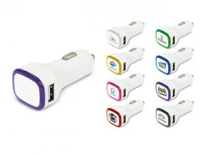 Werbeartikel Flash Light Up USB-Autoladeger&auml;te