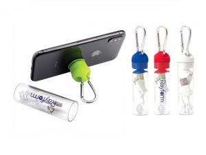 Werbeartikel Bewegen Sie 3-in-1-Ladekabelschl&auml;uche