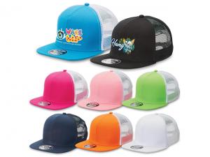 Snap Contrast Mesh Trucker Caps