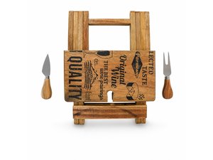 Promotional Faltbare Acacia Outdoor Tischsets f&uuml;r 2 Personen