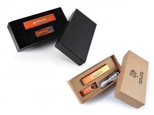 Werbeartikel Premium Tech Power Bank + USB Geschenksets