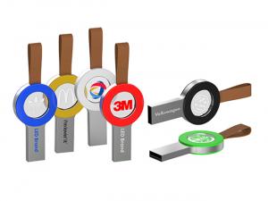 Werbeartikel Leder Acryl USB Sticks (4GB)