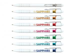 Werbeartikel Wei&szlig;e Glanz-Aluminium-Stylus-Stifte