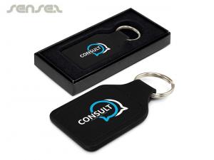 Praxima Leder Schl&uuml;sselanh&auml;nger (Quadrat)