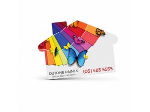 Promotional Haus geformte Jojo Vinyl Aufkleber (70 x 50 mm)