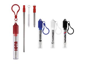 Promotional Silikon-Trinkhalme aus Edelstahl