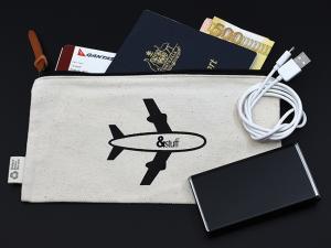 Ungebleichte Baumwoll-Tech-Taschen (gro&szlig;)