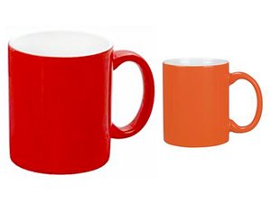 Promotional Klassische rote orange Tassen (300ml)
