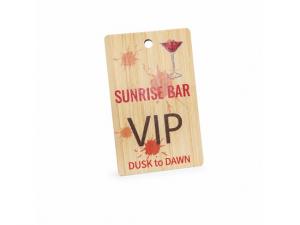 Promotional Rechteck Eco Bambus Tags
