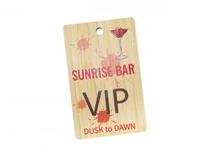 Werbeartikel Rechteck Eco Bambus Tags