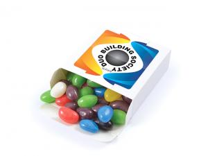 Werbeartikel Eco White Boxed Jelly Beans (50 g)