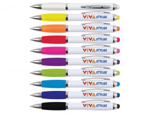 Werbeartikel ABS White Stylus Stifte