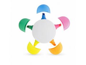 Promotional Daisy Stift mit 5 Leuchtstiften