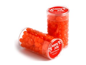 Promotional Mit Jelly Beans gef&uuml;llte PET-R&ouml;hrchen (100 g)