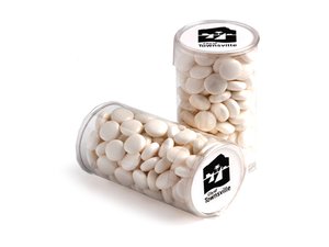 Promotional Mit Pfefferminzbonbons gef&uuml;llte PET-R&ouml;hrchen (100 g)