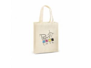 Promotional Tragetaschen mit nat&uuml;rlichem Look und Zwickel