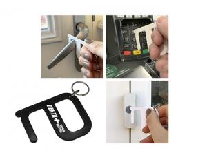 Werbeartikel Hygiene Touch Schl&uuml;sselringe