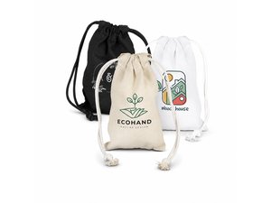 Promotional Leila Cotton Drawstring Geschenkt&uuml;ten (120 g / m&sup2;)