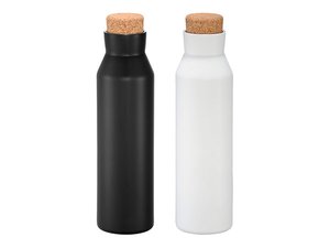 Promotional Kupfer-Vakuumflaschen mit Deckel in Korkoptik (590 ml)