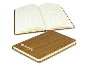 Promotional Hardcover Woodgrain Notebooks (A5)