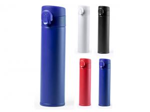 Werbeartikel Thermokolben mit Knopf&ouml;ffnung (330 ml)