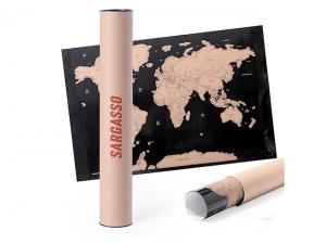 Werbeartikel Laminiertes Papier Scratch It World Maps
