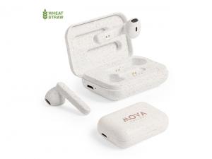 Werbeartikel Eco Weizenstroh Bluetooth Kopfh&ouml;rer