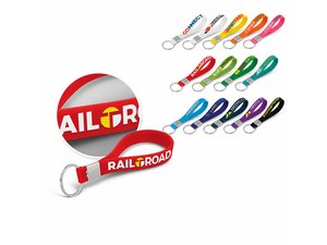 Promotional Silikonband Schl&uuml;sselanh&auml;nger - gepr&auml;gt