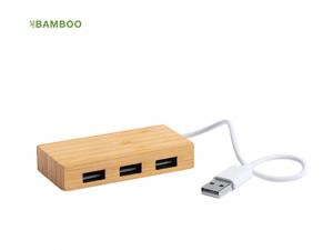 Werbeartikel Eco Bamboo USB Hubs