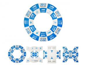 Werbeartikel Magic Loop Faltkarten (Ring 156mm Durchmesser)