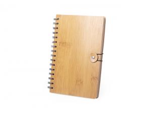 Werbeartikel Eco Bamboo Spiral Notebooks (A5)