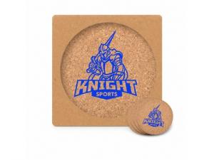 Promotional Cork Coaster Sets - Rund (4 St&uuml;ck)