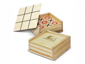 Werbeartikel Pine Wood Tic Tac Toe Games
