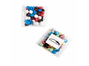 Promotional Corporate Coloured Chocolate Bean Bags (50g)
