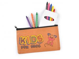 Werbeartikel Eco Kraft Paper Pencil Case And Crayon Sets