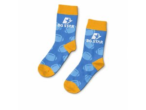 Promotional Jacquard Knitted Crew Socks