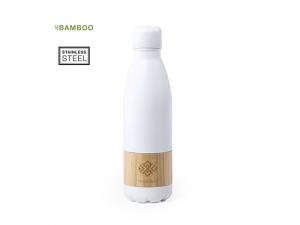 Werbeartikel Stainless Steel Bottles With Bamboo Band (750ml)