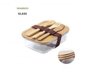 Werbeartikel Eco Bamboo Glass Lunch Boxes (700ml)