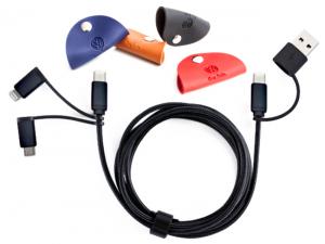 Werbeartikel 3-in-1-Daten- und Ladekabel (150 cm)