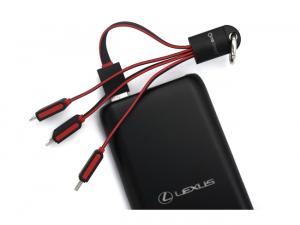 Werbeartikel 3-in-1-Flach-LED-Ladekabel