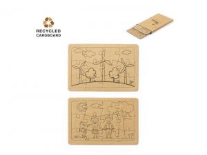Werbeartikel Puzzle-Sets aus recycelter Pappe